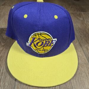 Kobe Bryant Legends Lakers Hat Black Mamba Strapback Cap Adjustable Embroidered